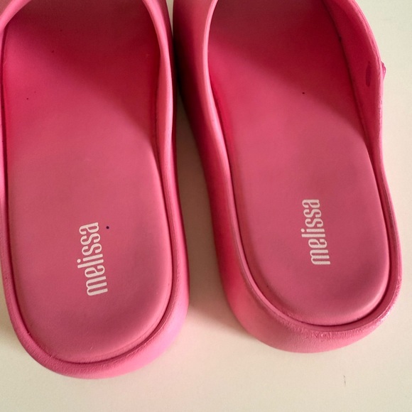 Melissa Vibrant Pink Platform Mules - Picture 6 of 7